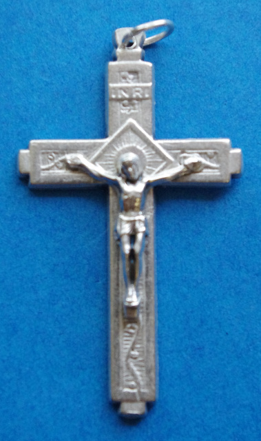 Catholic small Religious oxidized Italian crucifixes and rosary  centerpieces, center pieces and rosary parts for making Catholic rosaries -  Buy Bulk Wholesale Online