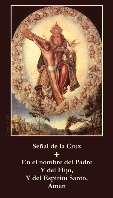 Spanish Cross In My Pocket Prayer Card w/Crucifix - The ACTS